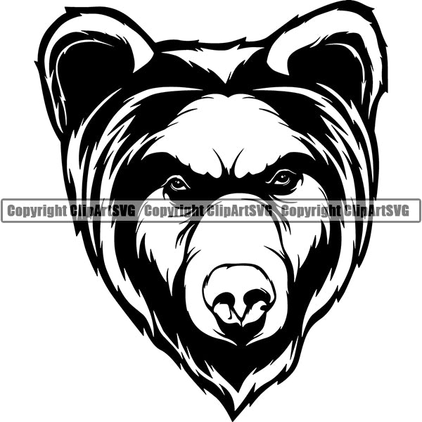 Bear Animal ClipArt SVG