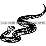 Python Snake Reptile Animal ClipArt SVG