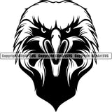 Eagle American Bald Bird Animal ClipArt SVG