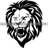 Lion Jungle Big Cat Animal ClipArt SVG