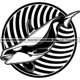 Whale Killer Animal ClipArt SVG