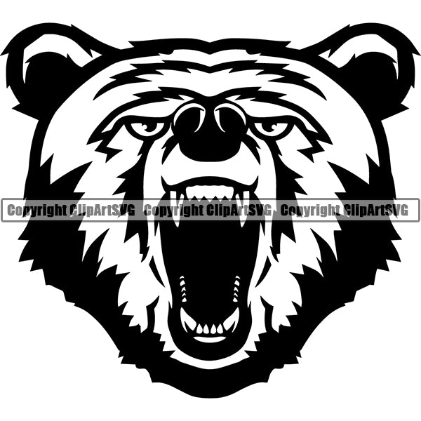 Bear Animal ClipArt SVG