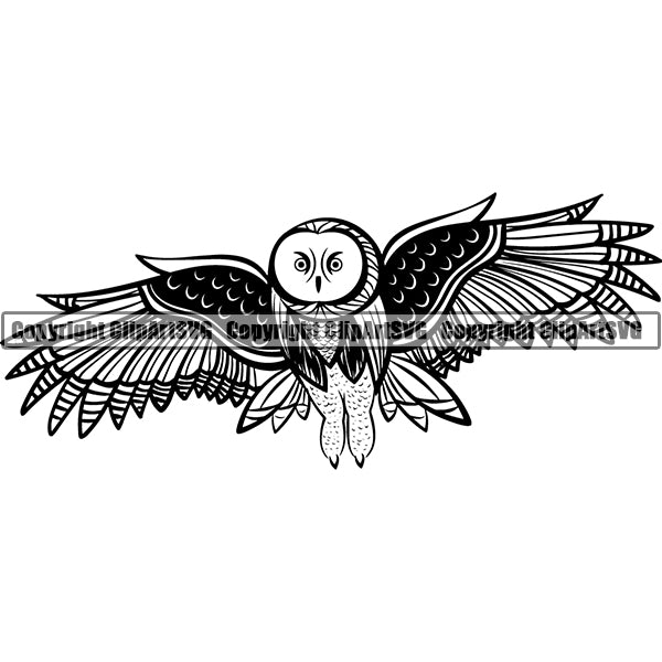 Owl Animal ClipArt SVG