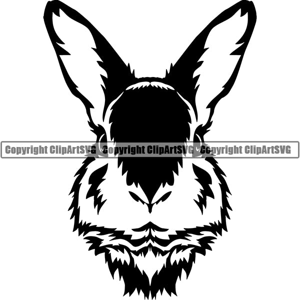 Rabbit Animal ClipArt SVG