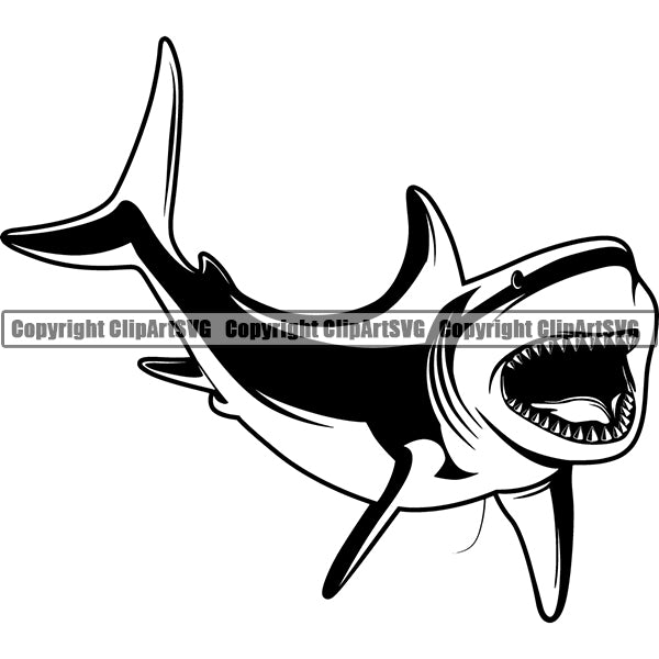 Shark Animal ClipArt SVG