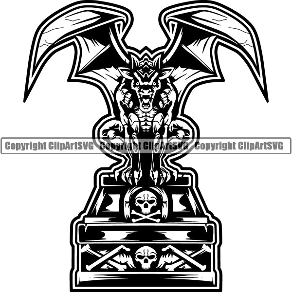 Gargoyle Animal ClipArt SVG