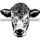 Cow Bull Steer Cattle Farm Animal ClipArt SVG