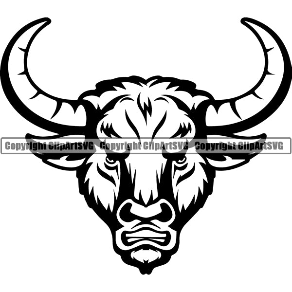 Bull yh6g ClipArt SVG File