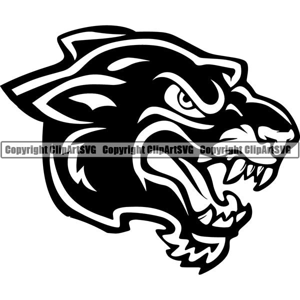 Panther Animal ClipArt SVG