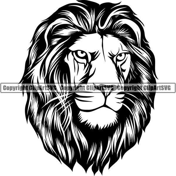Lion Animal ClipArt SVG