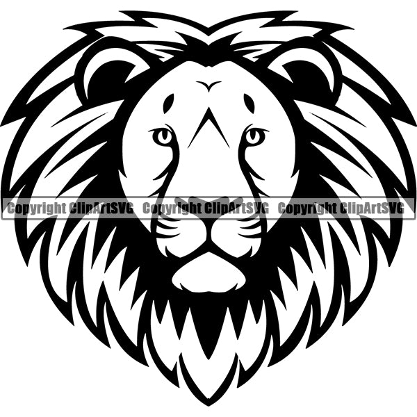 Lion Animal ClipArt SVG