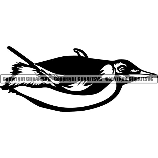 Penguin Animal ClipArt SVG