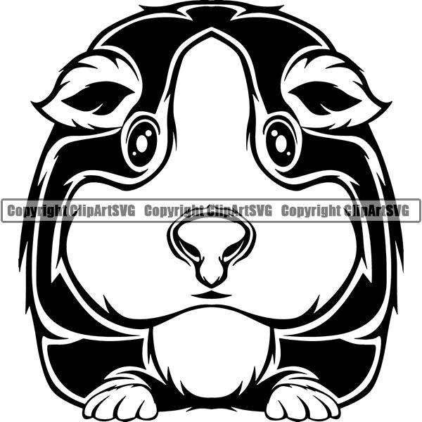 Guinea Animal ClipArt SVG