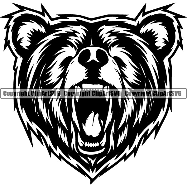 Bear Animal ClipArt SVG