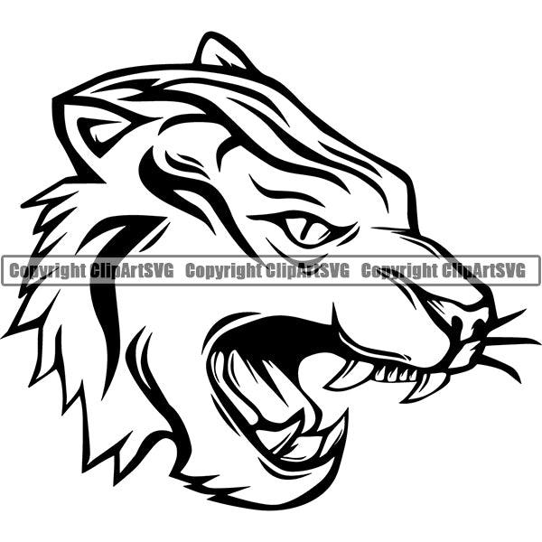 Tiger Animal ClipArt SVG