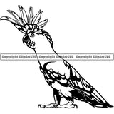 Cockatiel Bird Animal ClipArt SVG