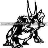 Dinosaur 5tgr ClipArt SVG File