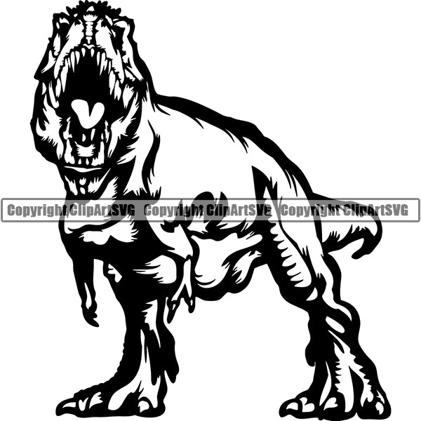 Dinosaur T-Rex Animal ClipArt SVG