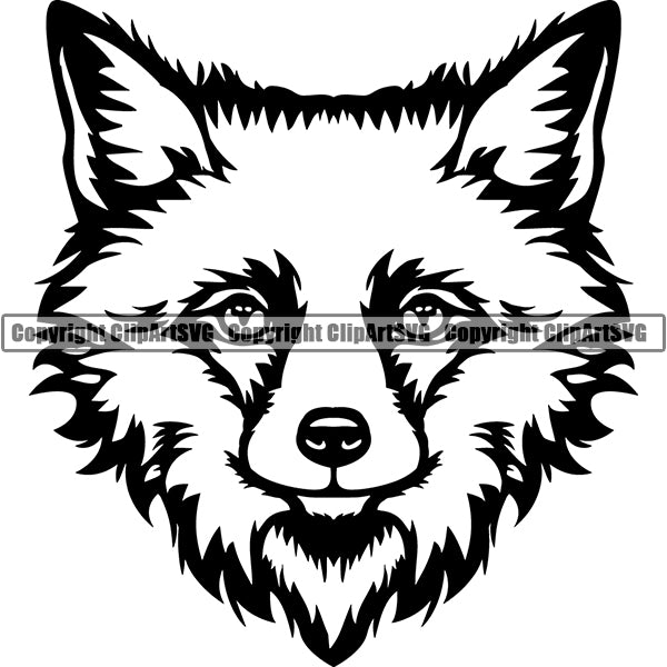 Fox Animal ClipArt SVG