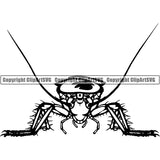 Cockroach Insect Pest Animal ClipArt SVG