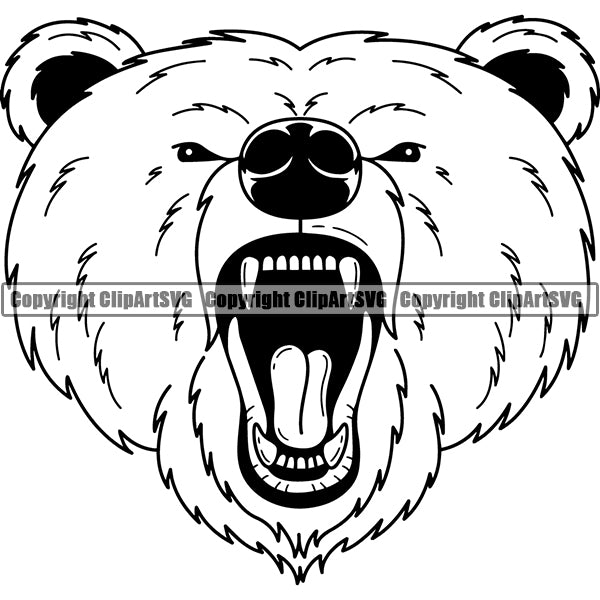Bear Animal ClipArt SVG