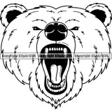 Bear Animal ClipArt SVG