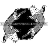 Koi Fish Animal ClipArt SVG