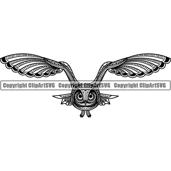 Owl Animal ClipArt SVG