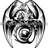 Dragon Mythological Creature Animal ClipArt SVG