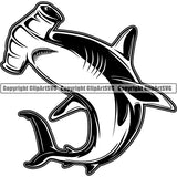 Shark Predator Fish Animal ClipArt SVG
