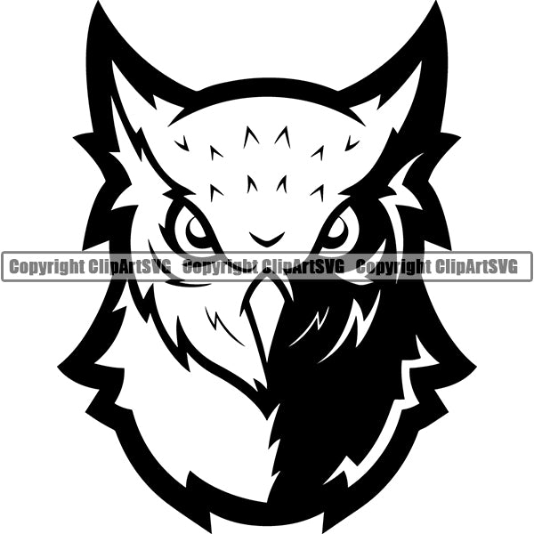 Owl Animal ClipArt SVG