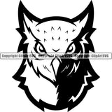 Owl Bird Animal ClipArt SVG