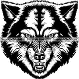Wolf Animal Peeking ClipArt SVG