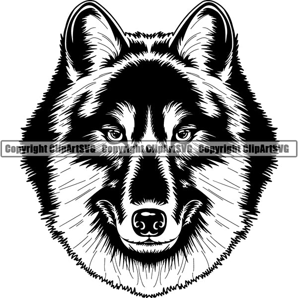 Wolf Animal ClipArt SVG