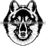 Wolf Animal ClipArt SVG