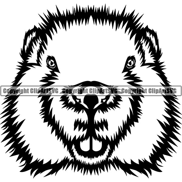 Beaver Animal ClipArt SVG