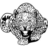 Cheetah Leopard Jungle Big Cat Animal ClipArt SVG