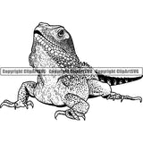Iguana Lizard Reptile Animal ClipArt SVG