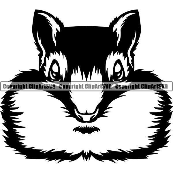 Chipmunk 5tgssd ClipArt SVG File