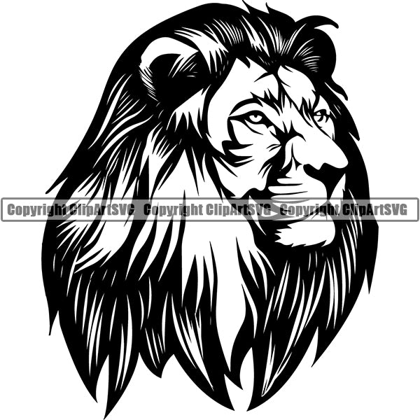 Lion Animal ClipArt SVG