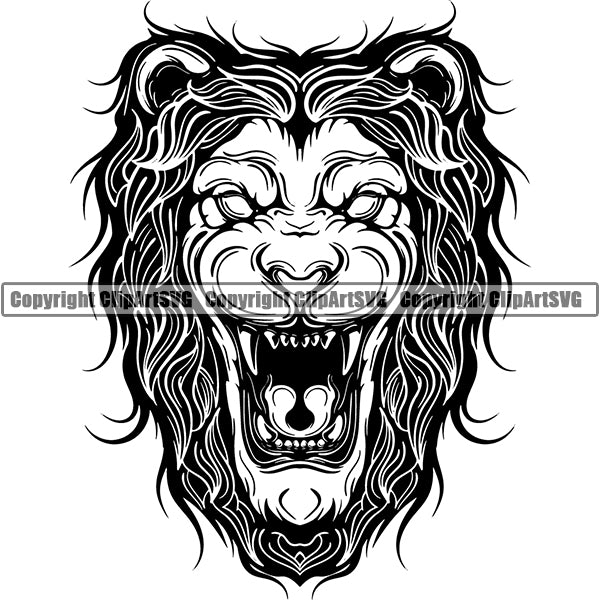 Lion Animal ClipArt SVG
