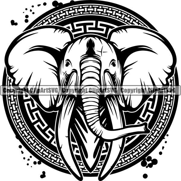 Elephant Animal ClipArt SVG