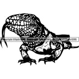 Caiman Lizard Dragon 5tgccb ClipArt SVG File