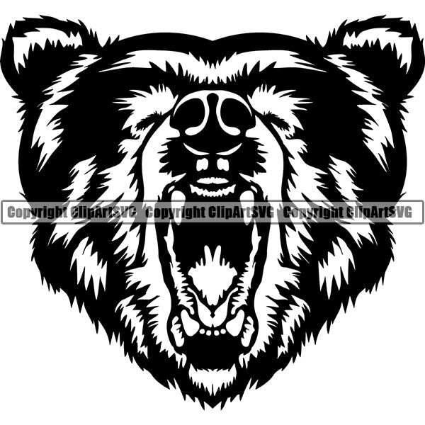 Bear Animal ClipArt SVG