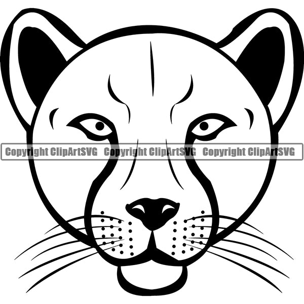 Jaguar Animal ClipArt SVG