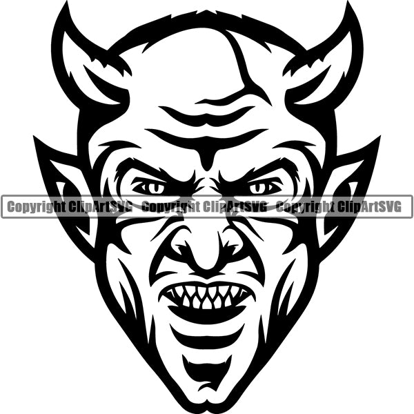 Devil 5fd3s ClipArt SVG File