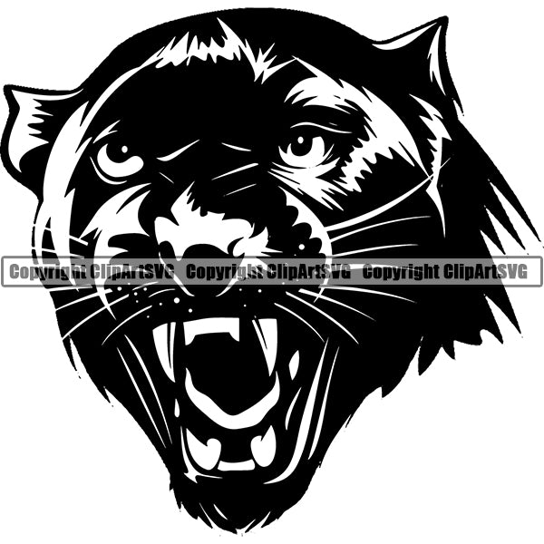 Panther Animal ClipArt SVG