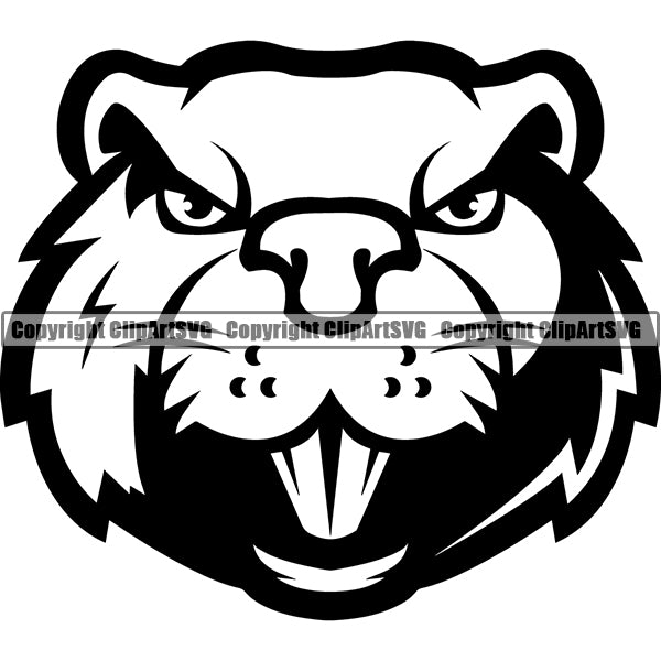 Beaver Animal ClipArt SVG