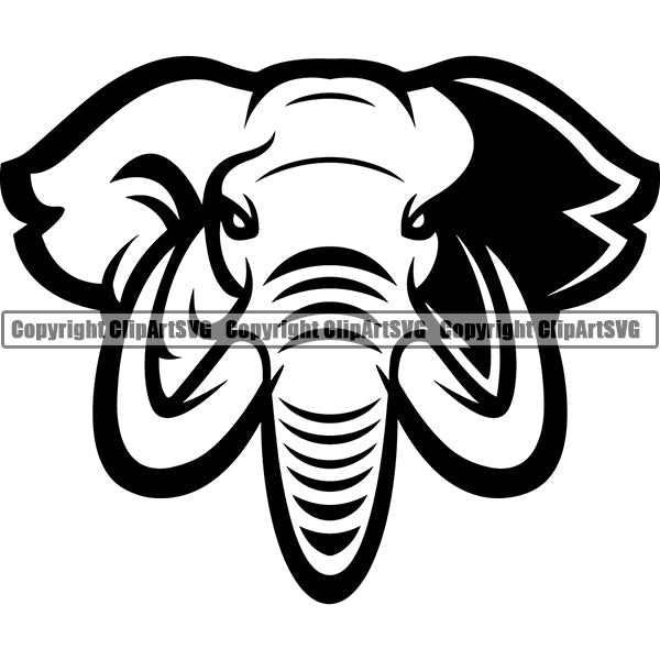 Elephant Animal ClipArt SVG