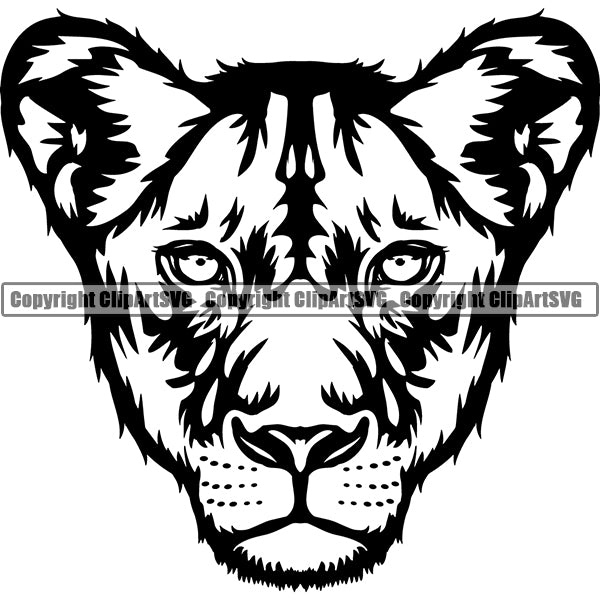 Lion Animal ClipArt SVG